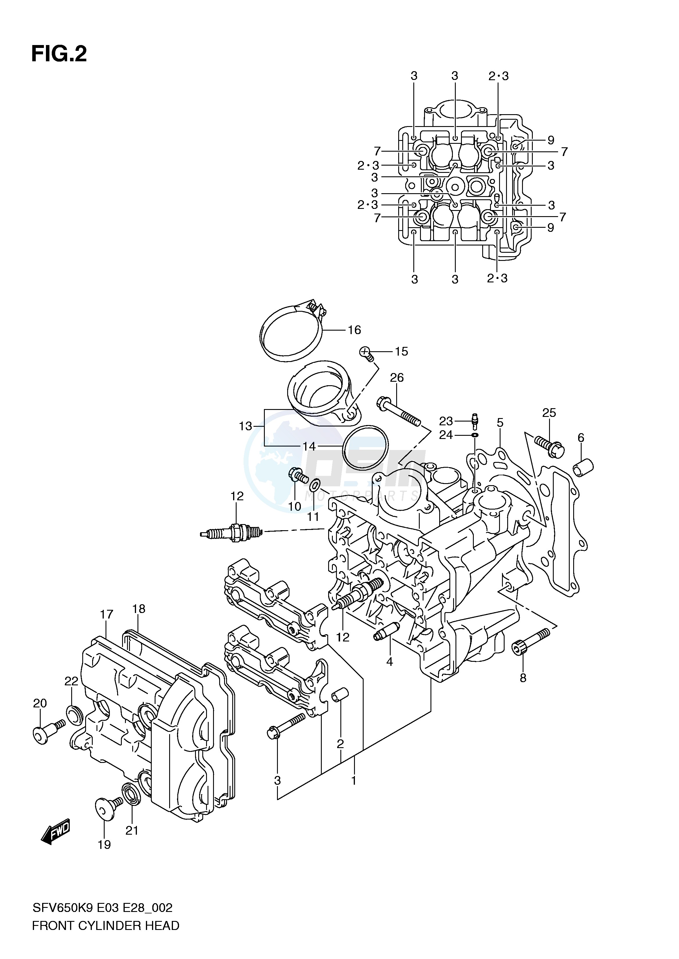 FRONT CYLINDER HEAD image