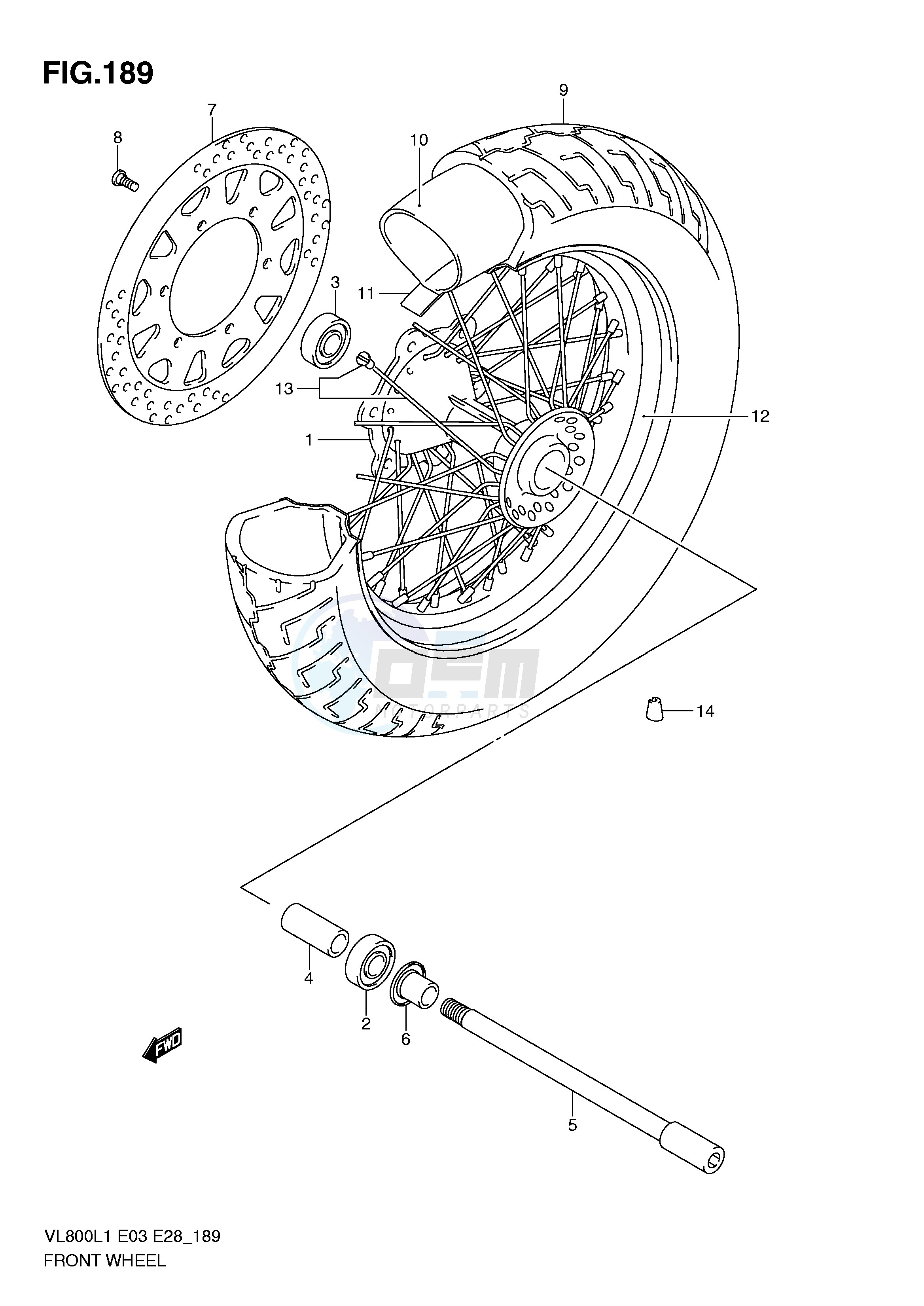 FRONT WHEEL (VL800TL1 E3) blueprint