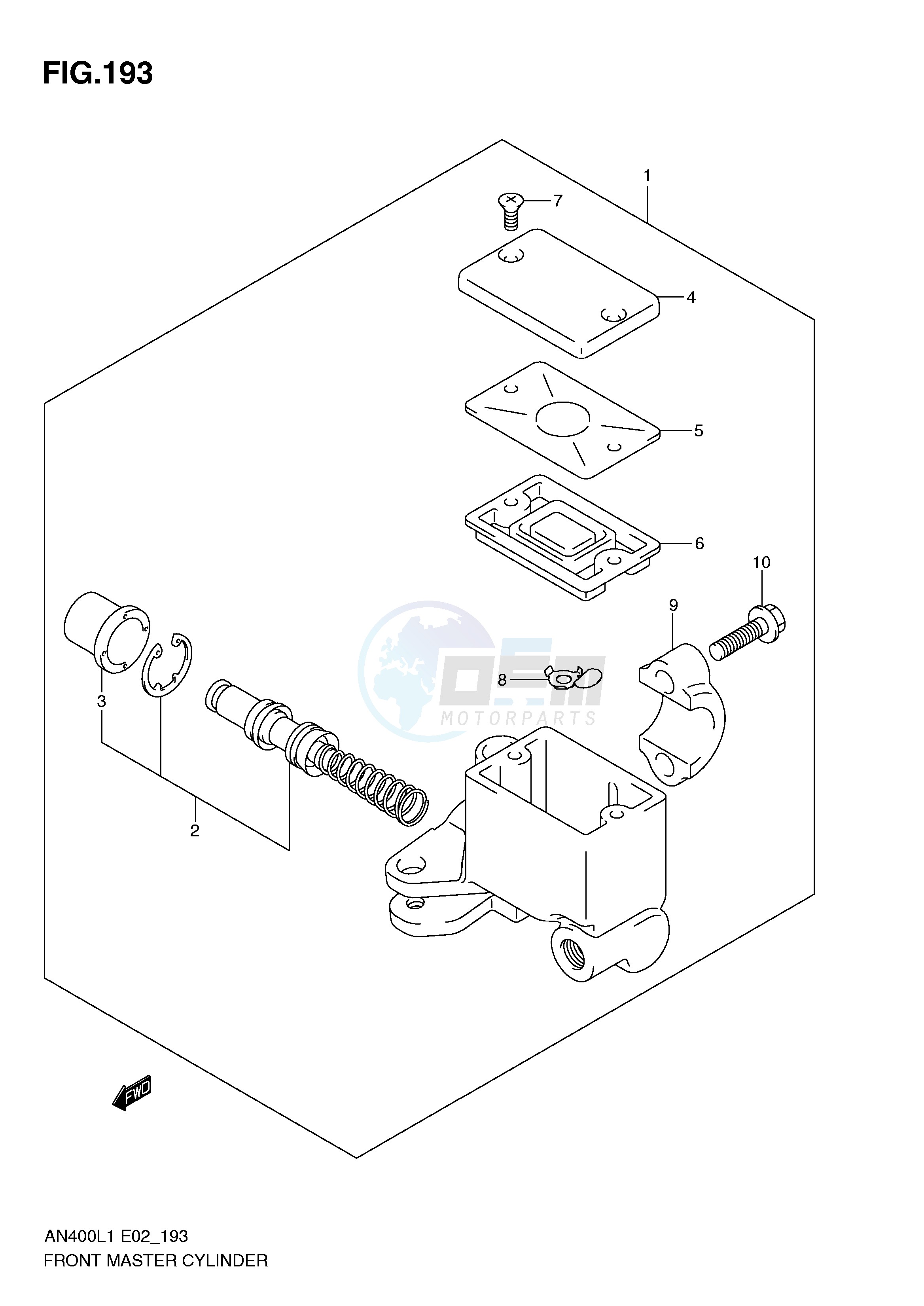 FRONT MASTER CYLINDER (AN400L1 E2) image