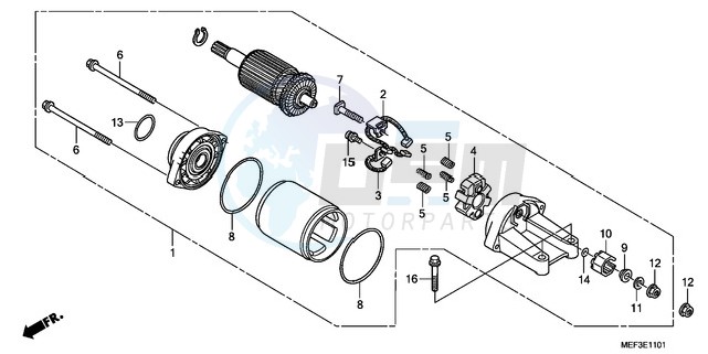 STARTER MOTOR (FJS400D9/F JS400A) blueprint