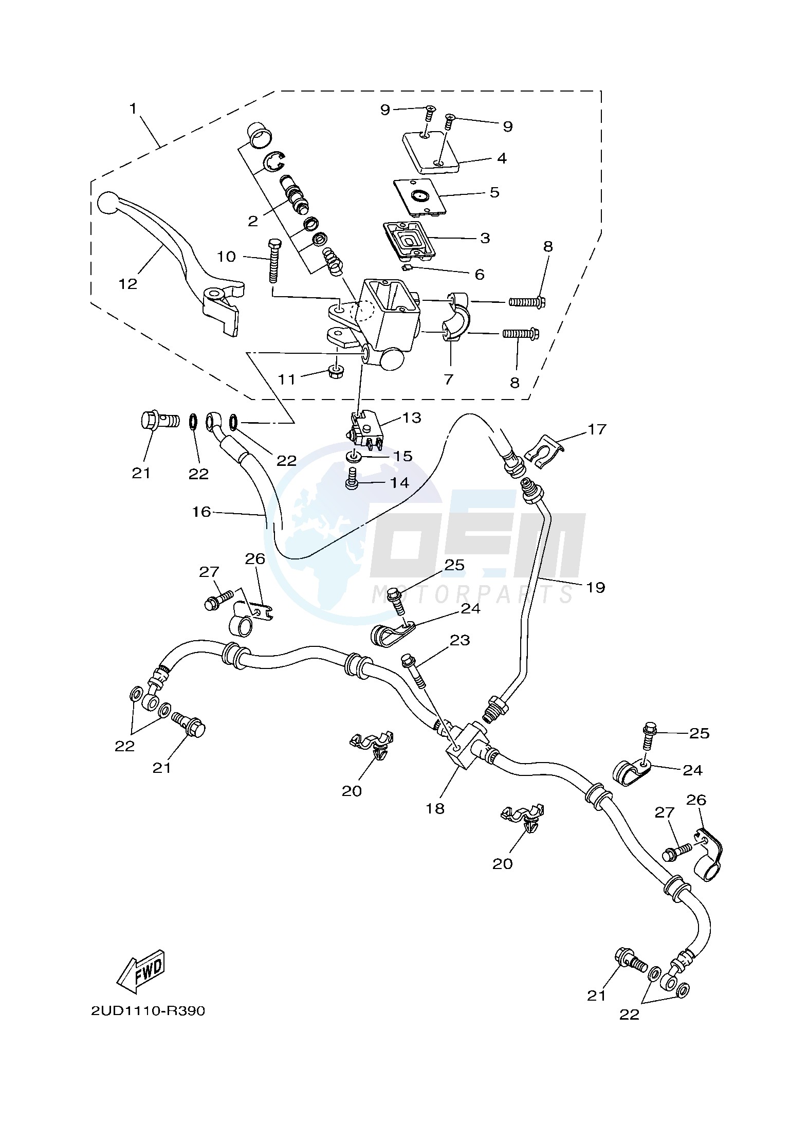 FRONT MASTER CYLINDER image