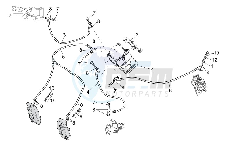 ABS Brake system 2009 blueprint