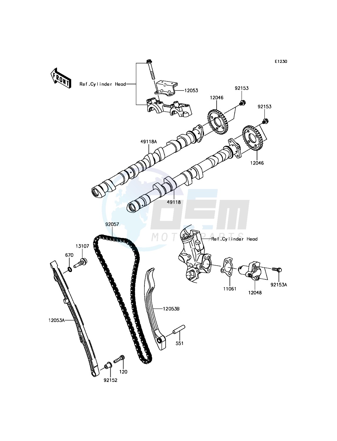 Camshaft(s)/Tensioner blueprint