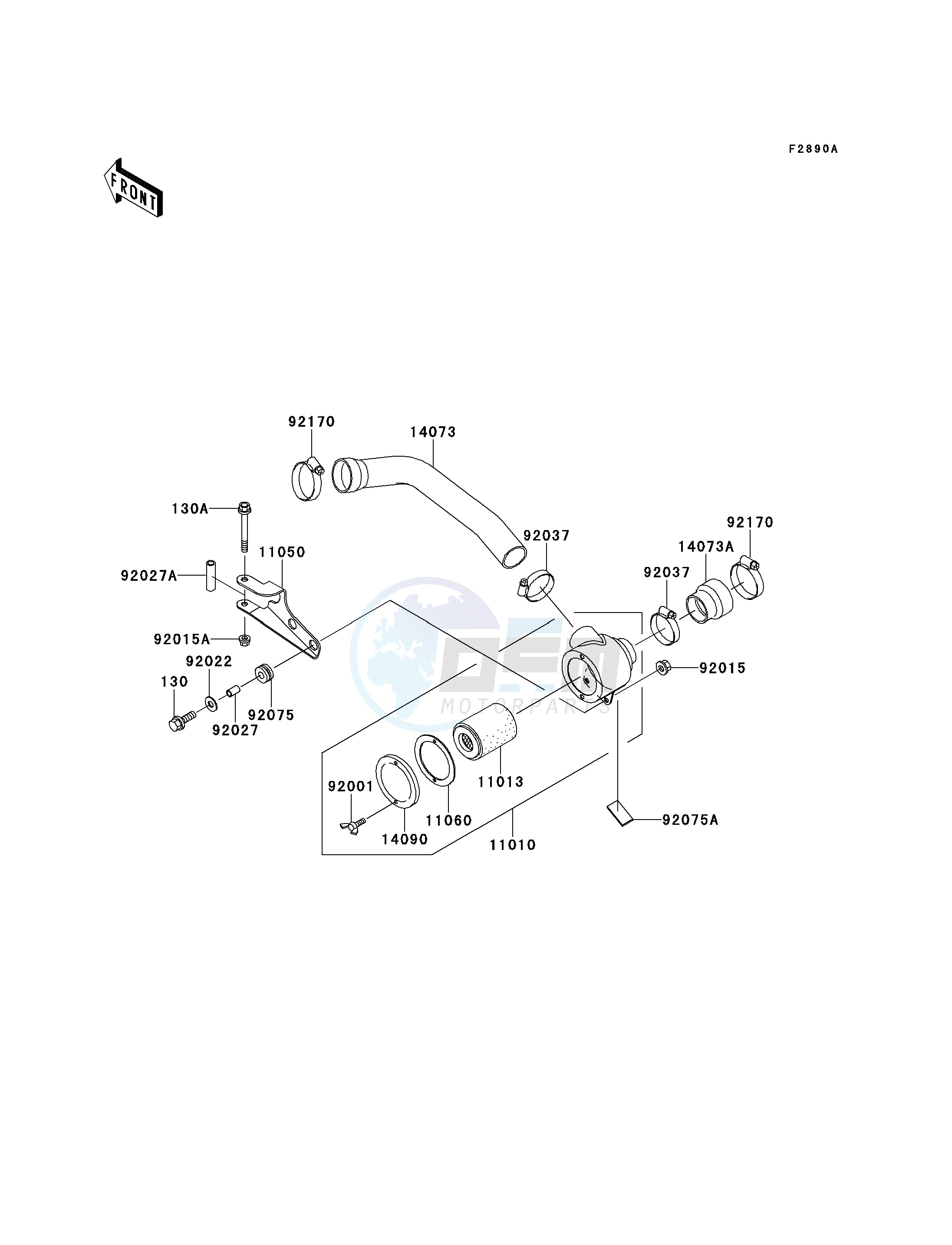 OPTIONAL PARTS-- AIR CLEANER-BEL CON- - blueprint