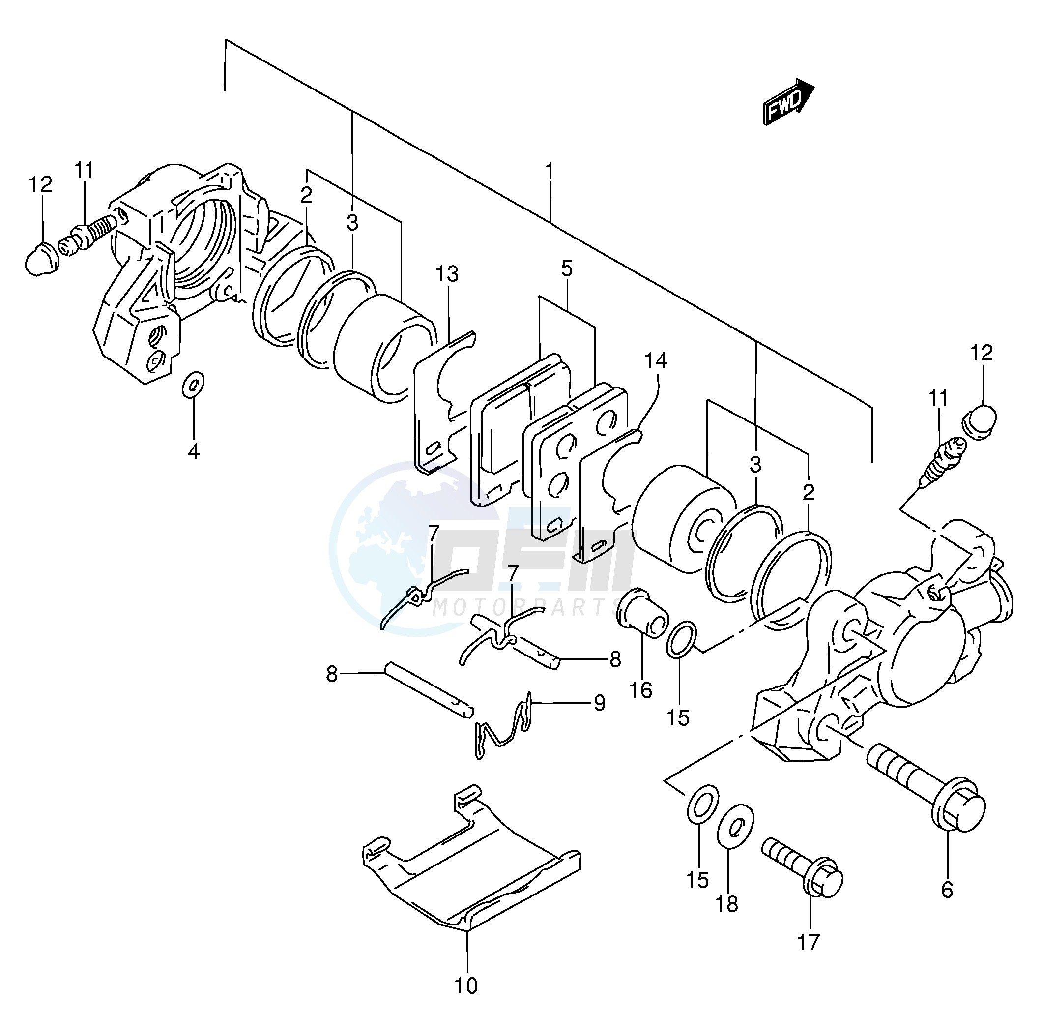 REAR CALIPER (MODEL S) image