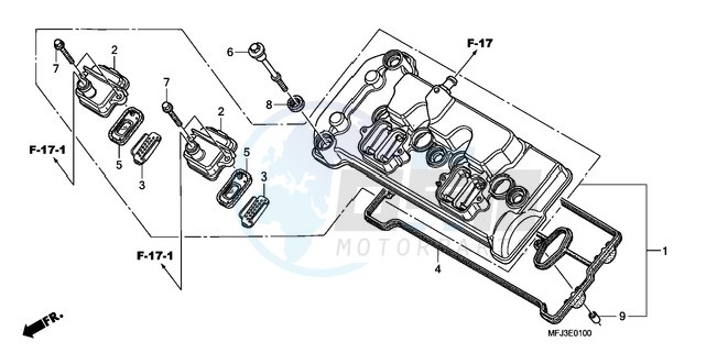 CYLINDER HEAD COVER blueprint