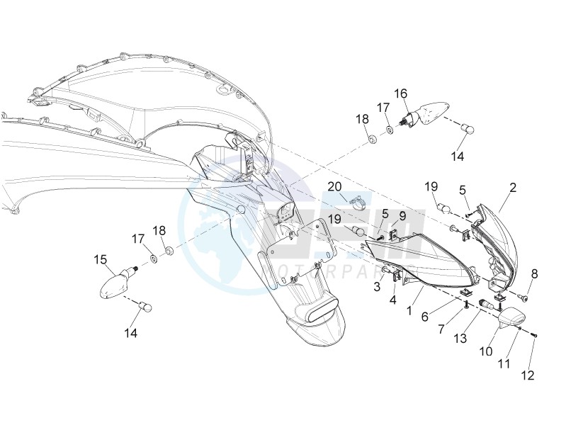 Rear headlamps - Turn signal lamps image