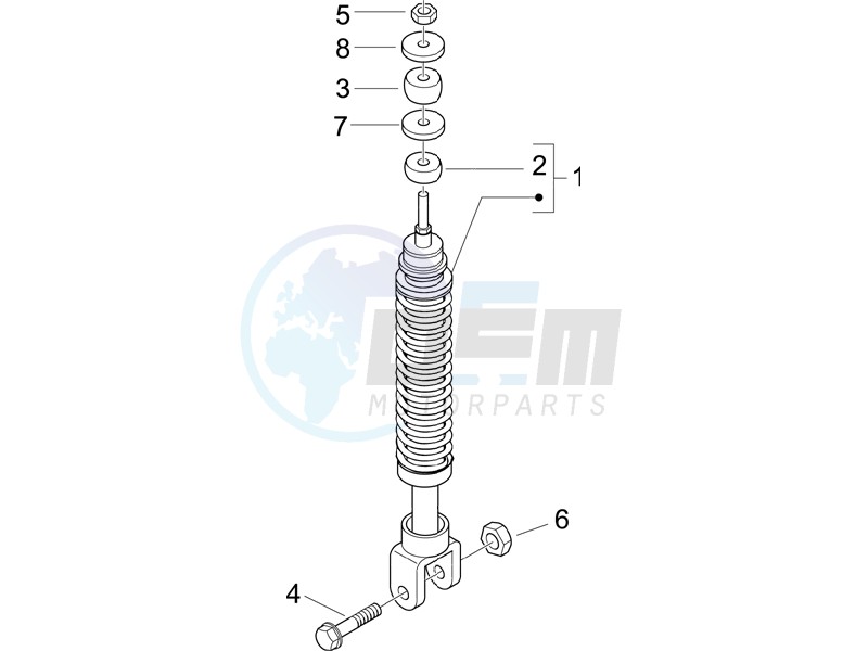 Rear suspension - Shock absorbers image