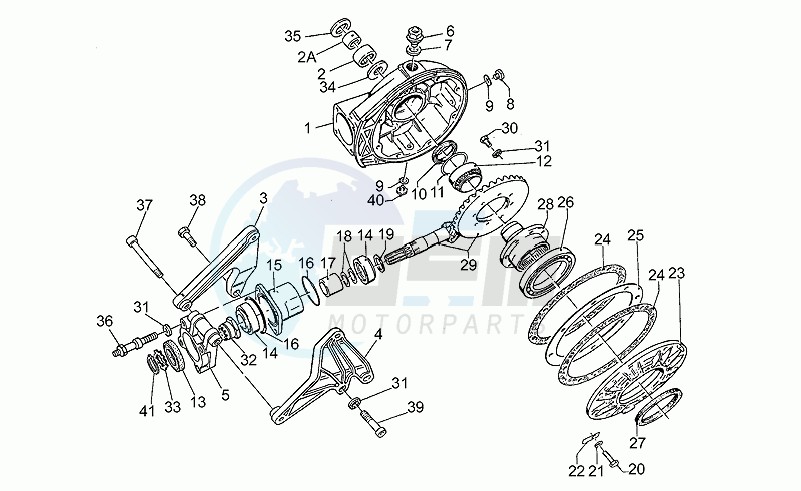 Rear bevel gear image