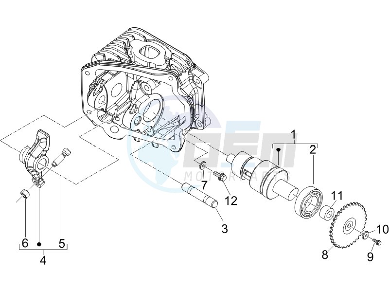 Rocking levers support unit image