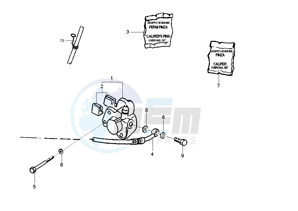 Front brake caliper image