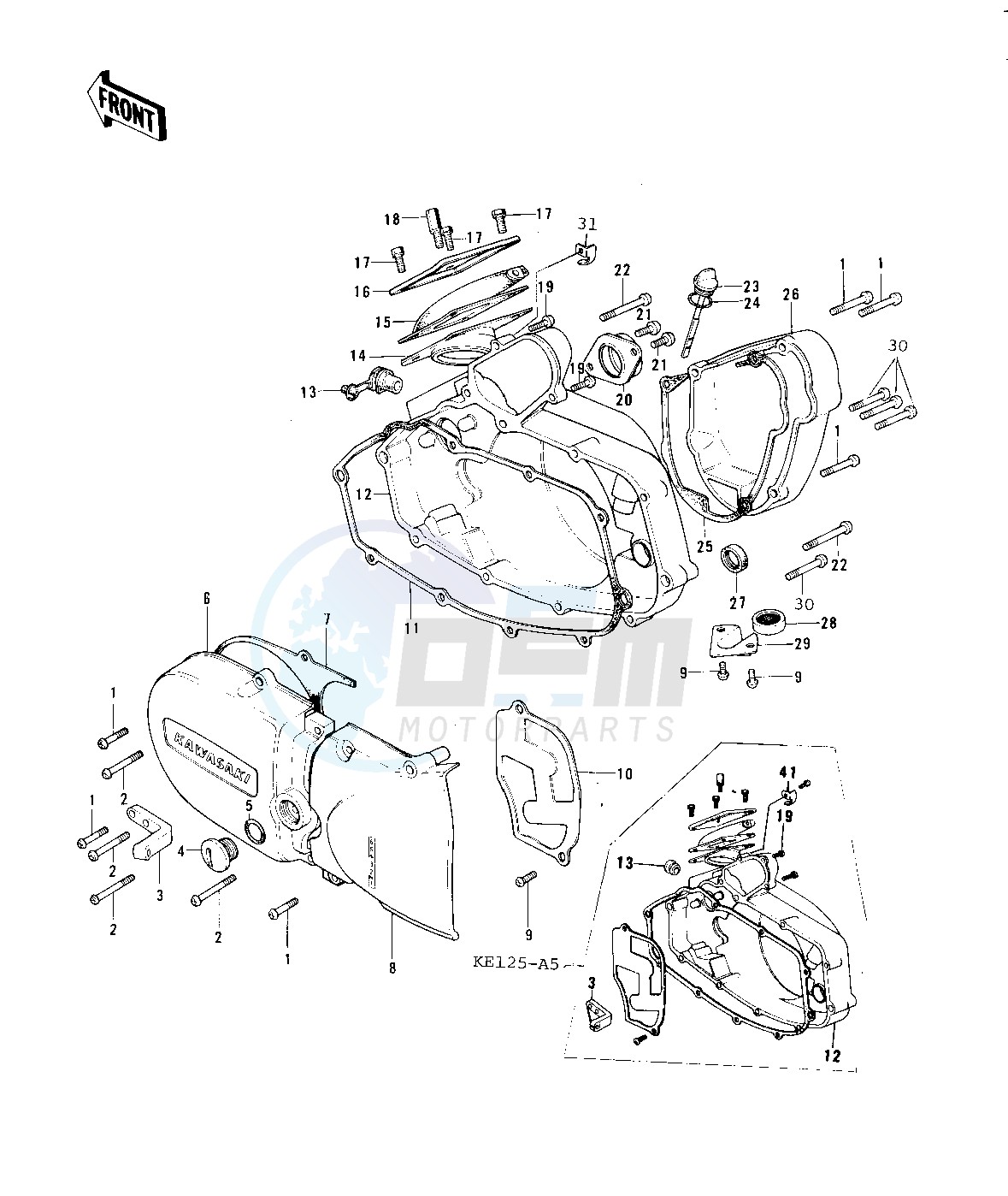 ENGINE COVERS -- 76-79- - blueprint