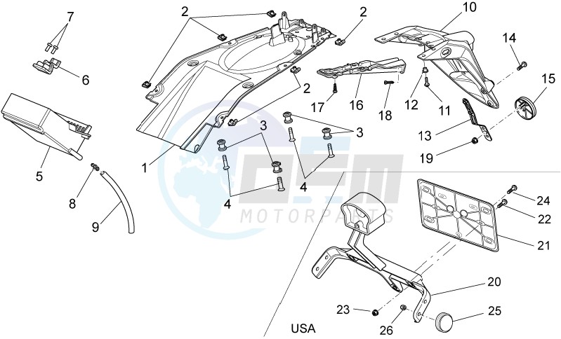 Rear body - Mudguard blueprint