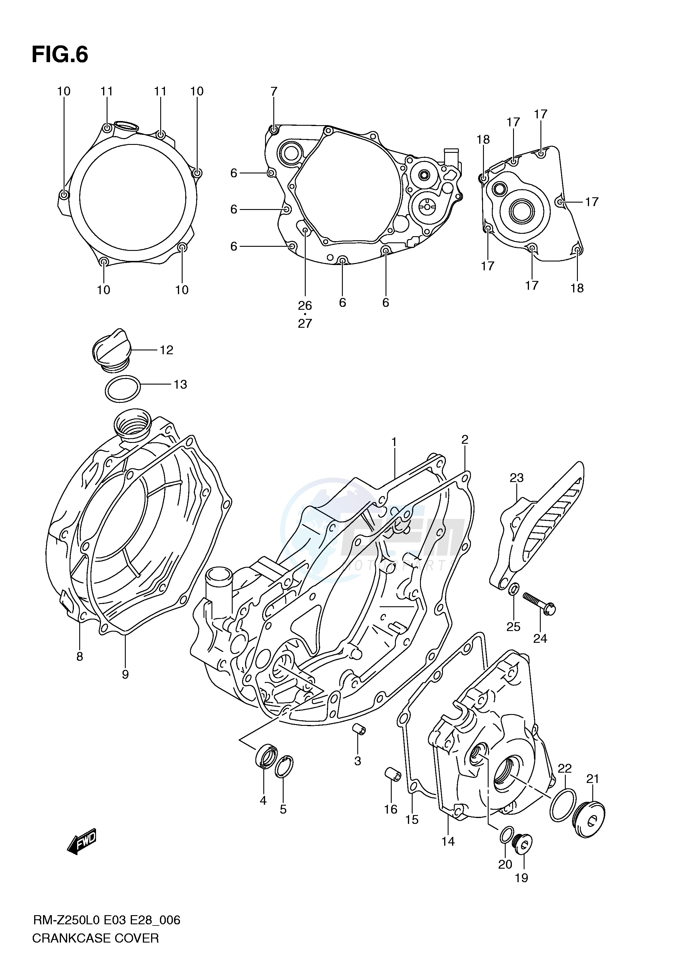 CRANKCASE COVER image