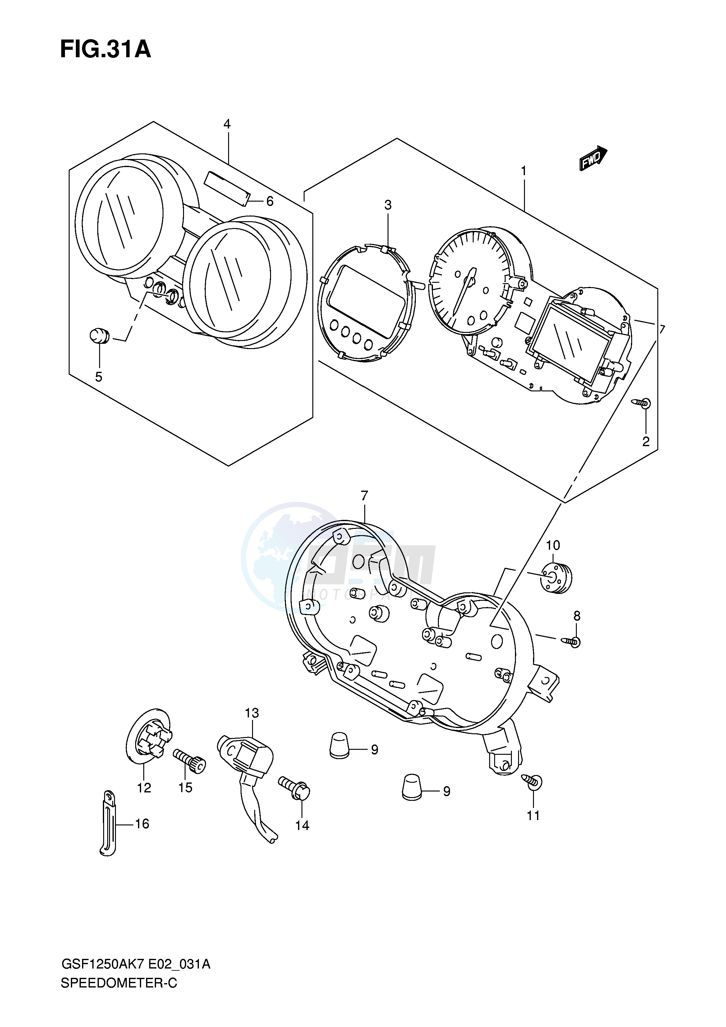 SPEEDOMETER (GSF1250SK7 SK8 SK9 SL0) image