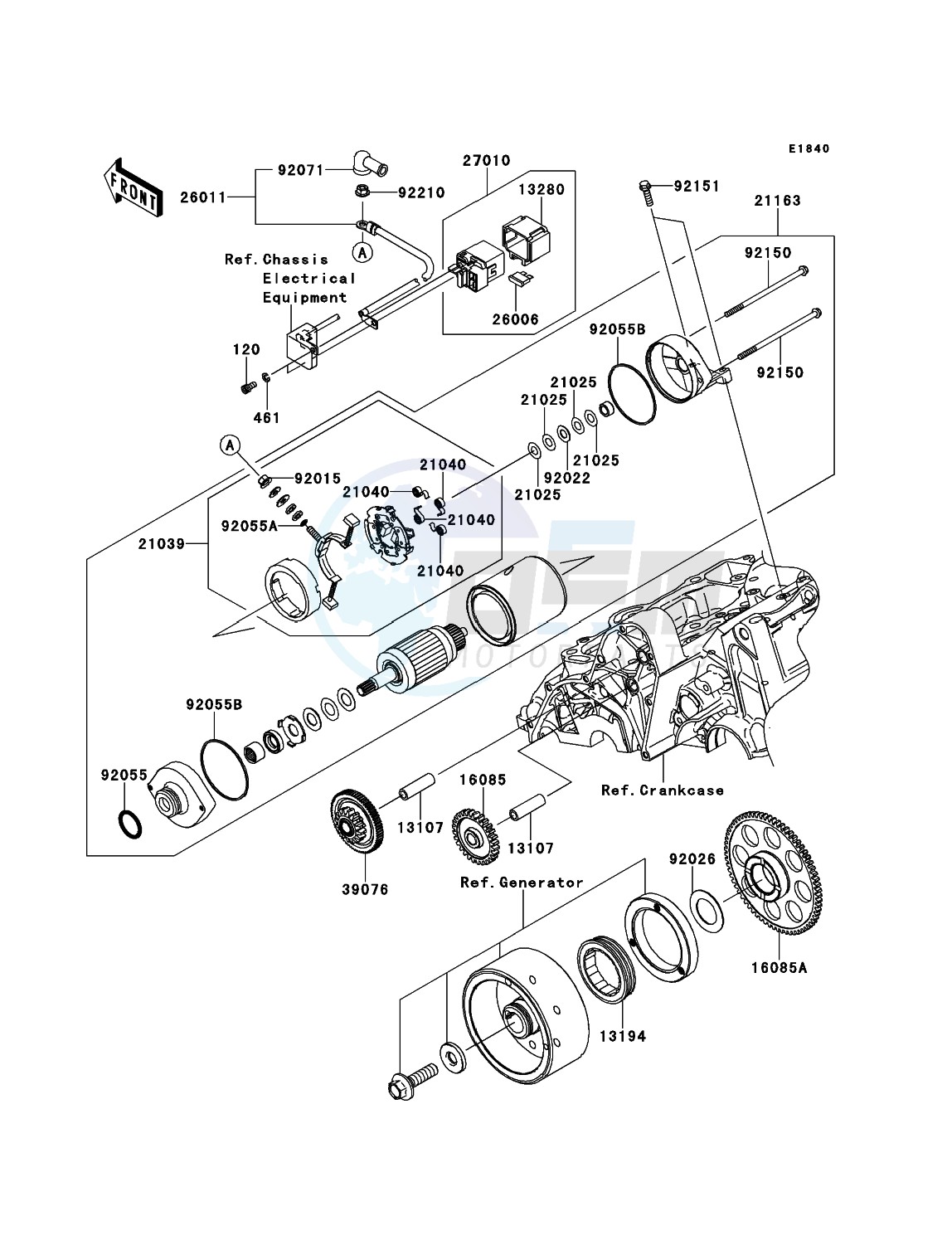 Starter Motor(-ER650AE046804) blueprint