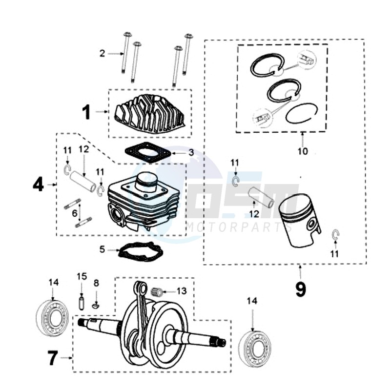 CRANKSHAFT AND CYLINDER CAST IRON image