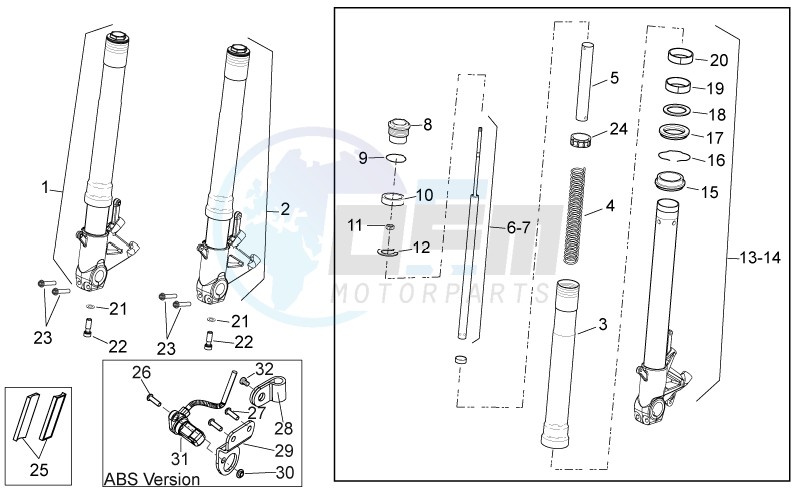 Front Fork blueprint