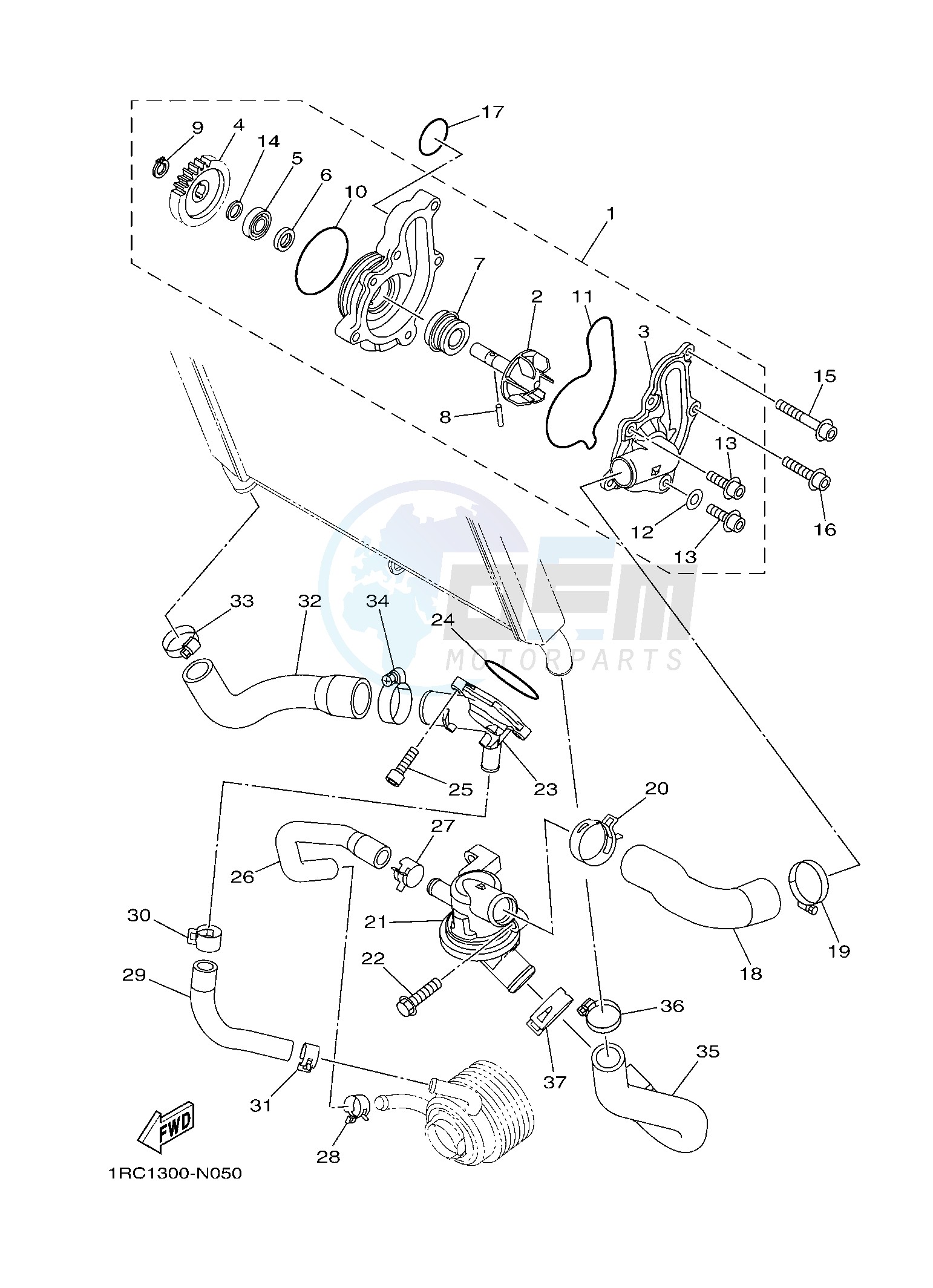 WATER PUMP blueprint