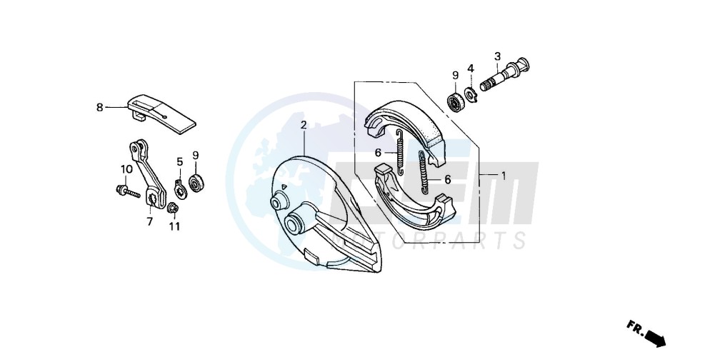 REAR BRAKE PANEL blueprint