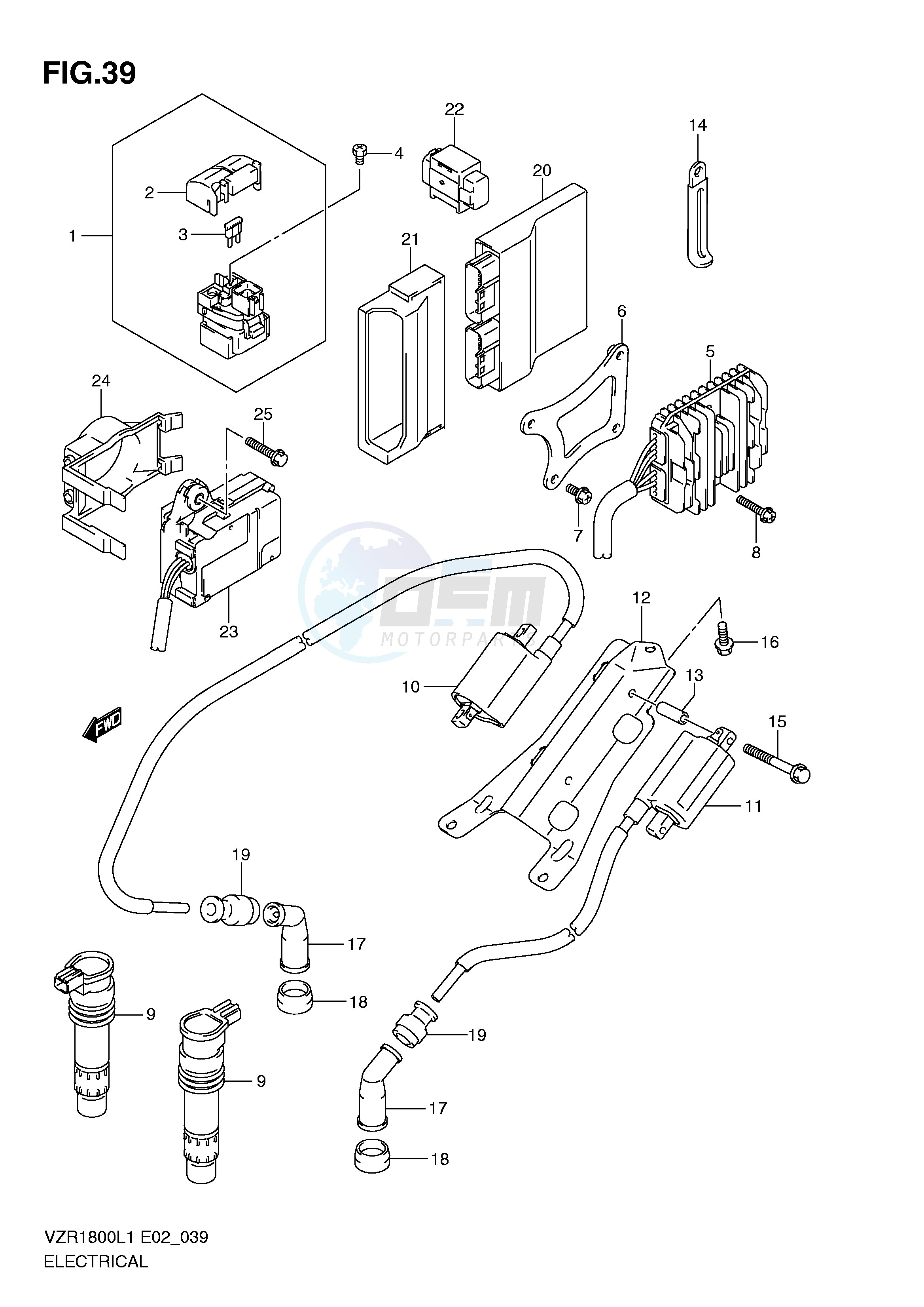 ELECTRICAL (VZR1800L1 E19) blueprint