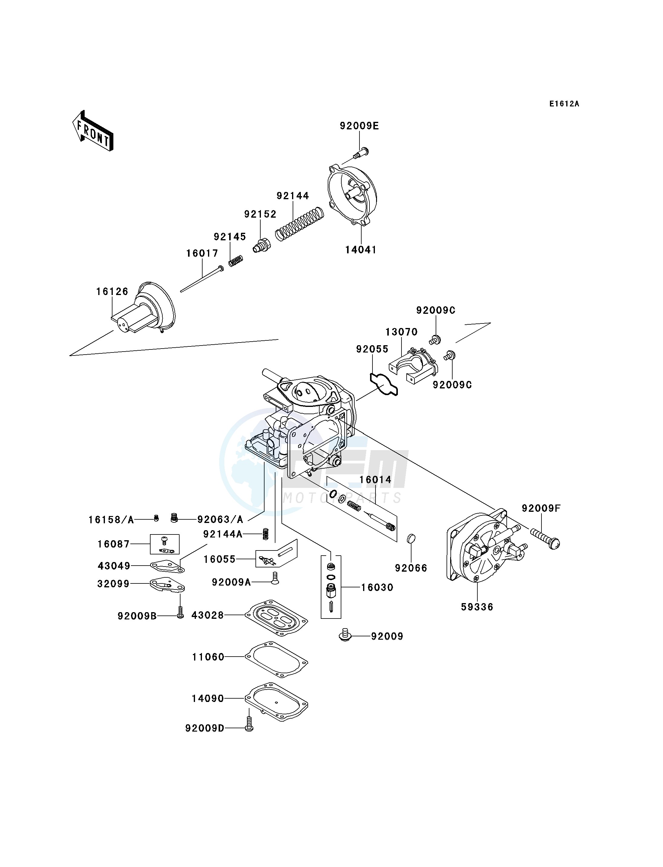 CARBURETOR PARTS-- JT900-B2- - blueprint