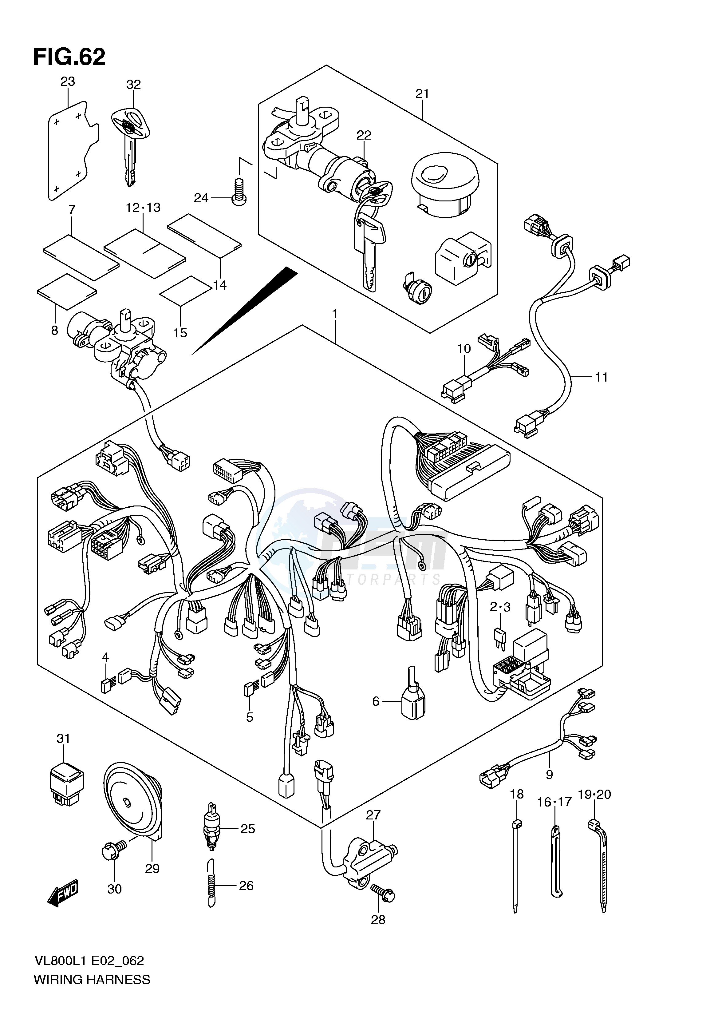 WIRING HARNESS (VL800CL1 E24) image