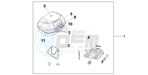 45L TOPBOX PEARL COOL WHITE blueprint