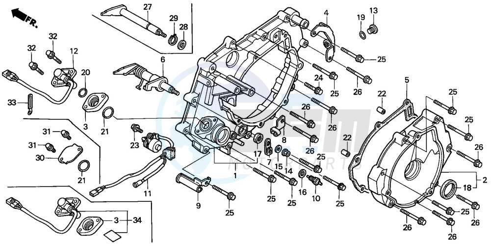 REAR CRANKCASE COVER image