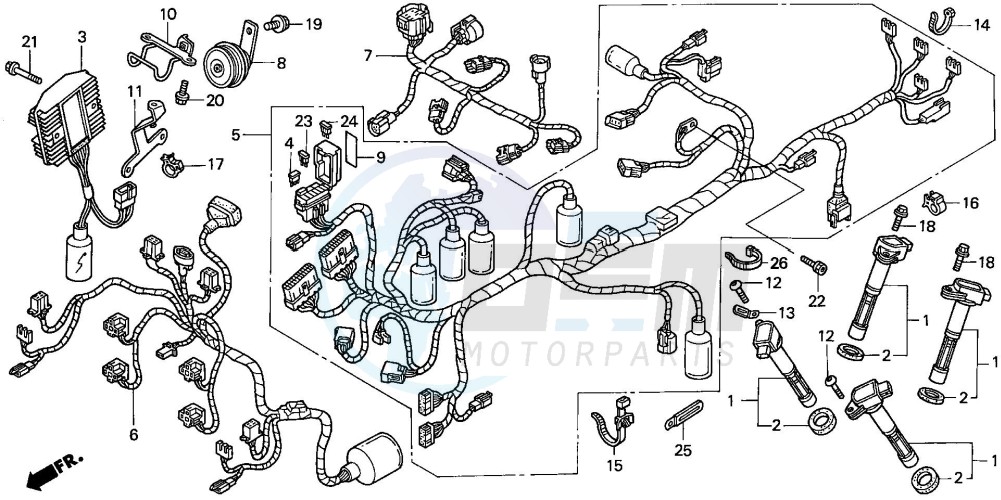 WIRE HARNESS (VFR800) image