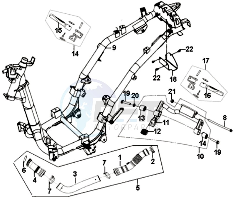 FRAME / ENGINE MOUNT blueprint