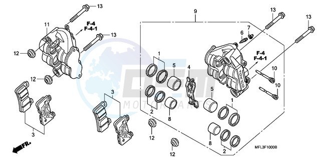 FRONT BRAKE CALIPER image