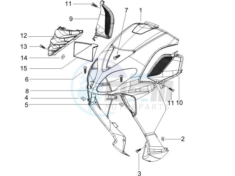 Front shield blueprint