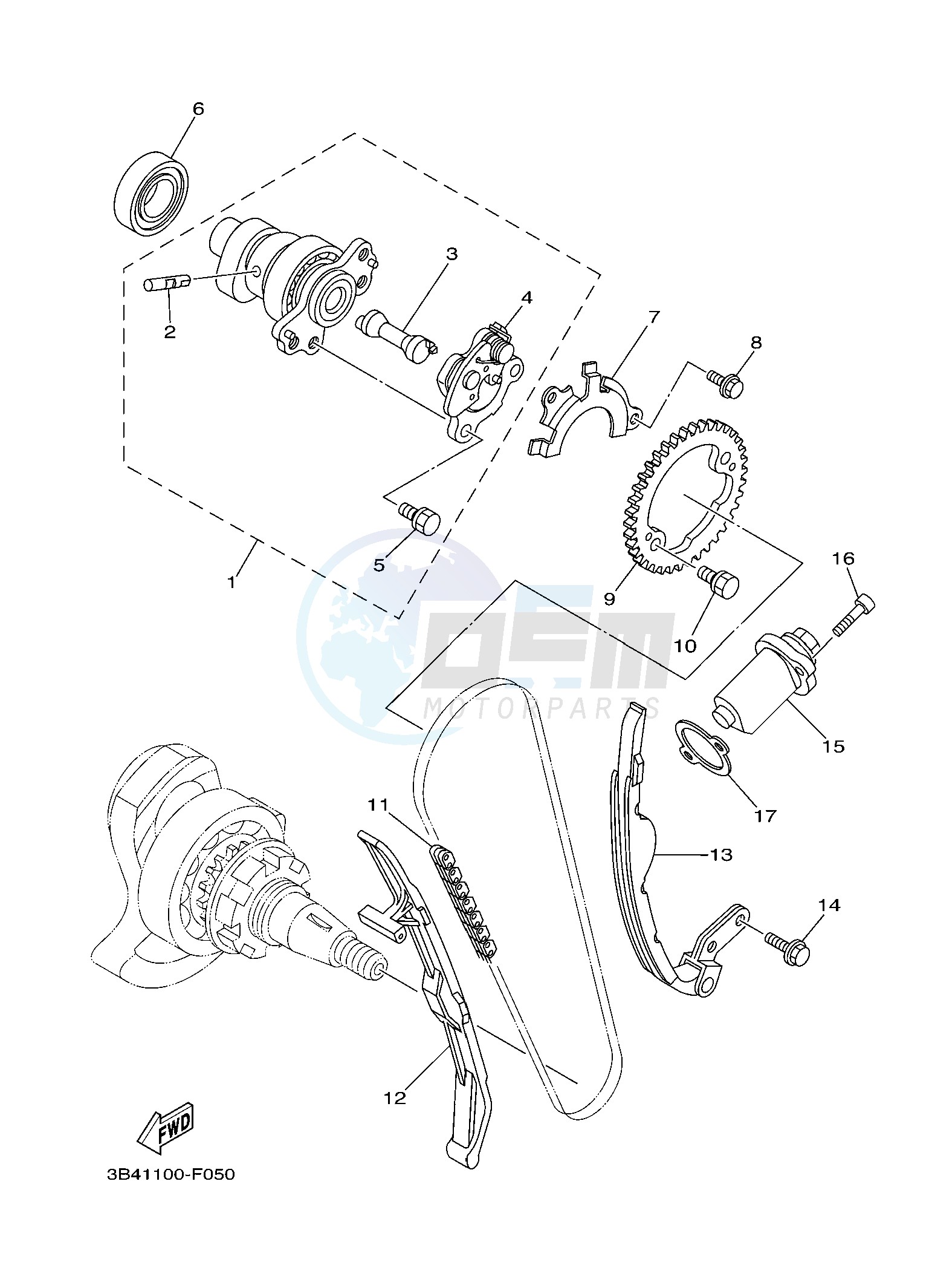 CAMSHAFT & CHAIN blueprint