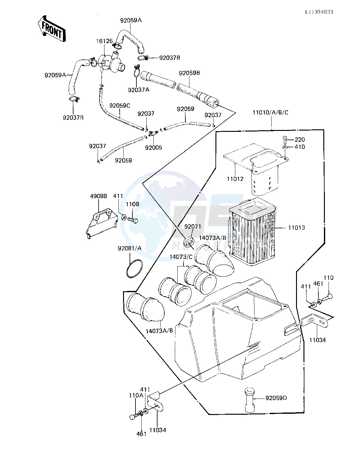 AIR CLEANER -- 82-83 A3_A4- - image