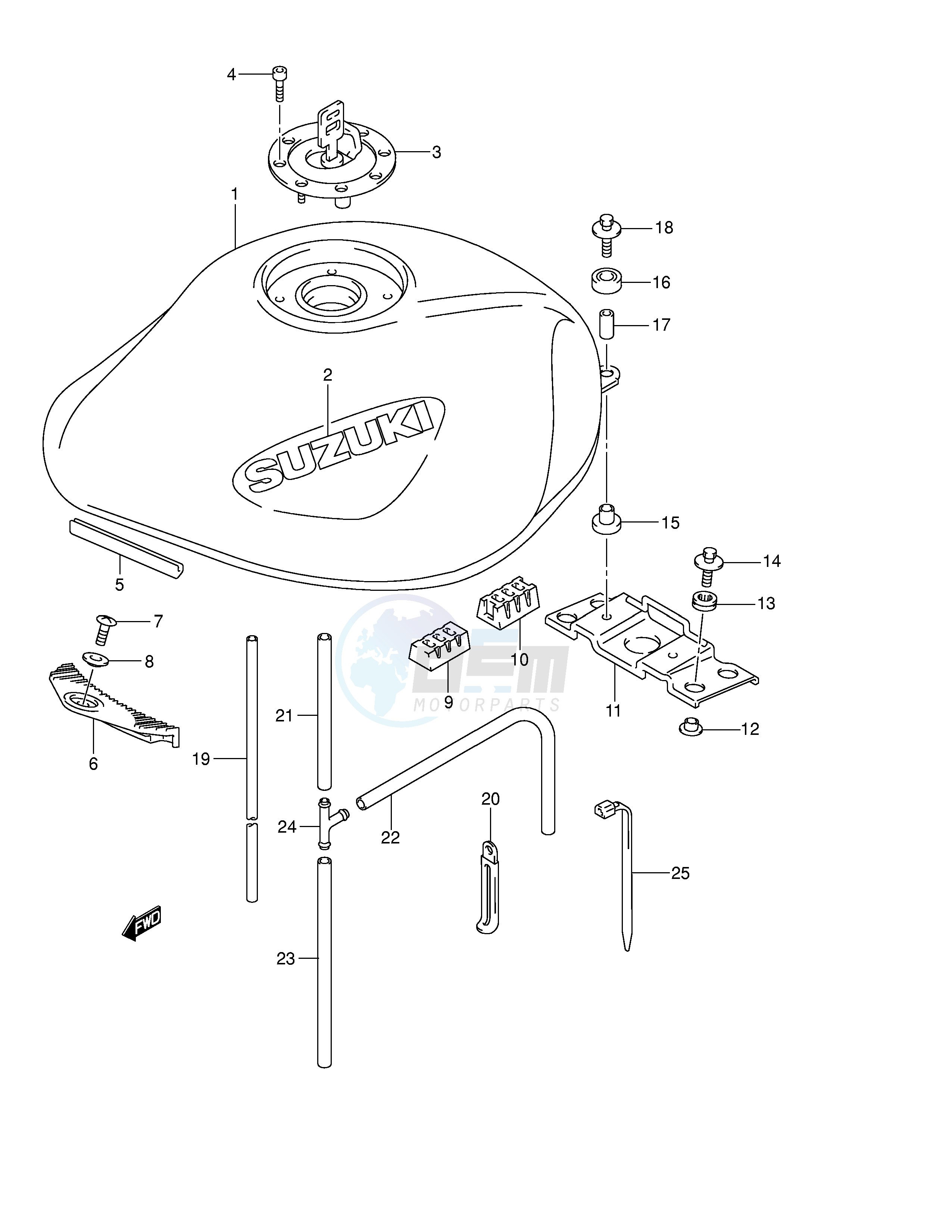 FUEL TANK (MODEL K4) image