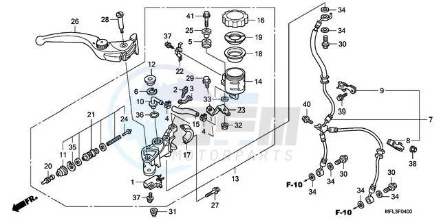 FR. BRAKE MASTER CYLINDER (CBR1000RR) image