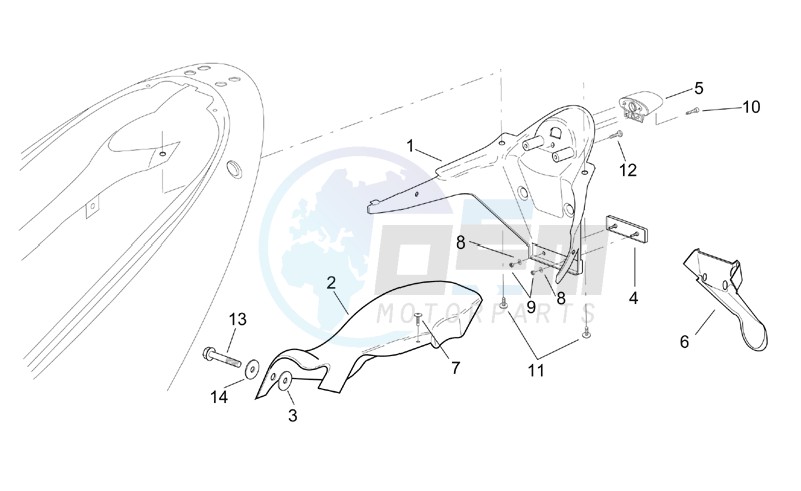 Rear body - Plate holder blueprint
