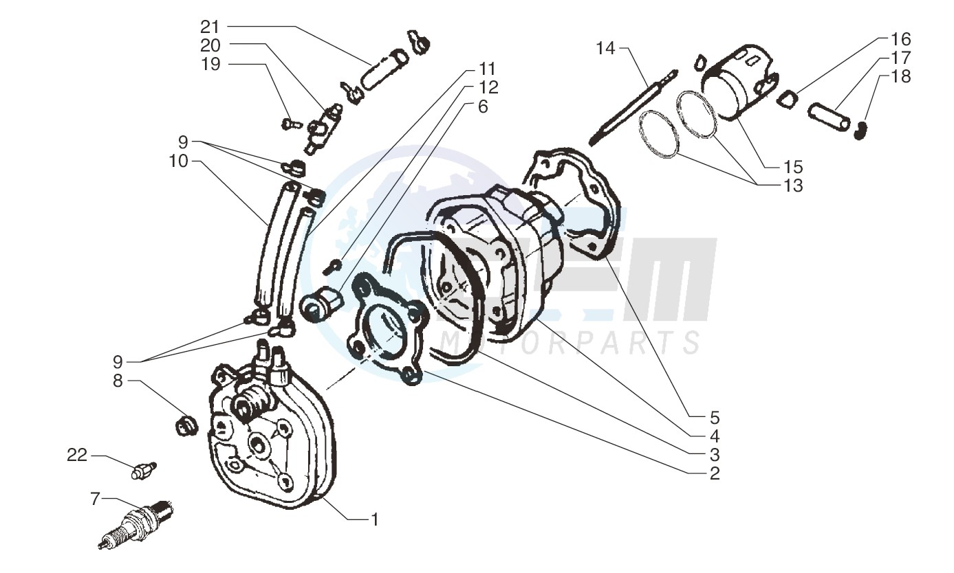 Cylinder- piston blueprint