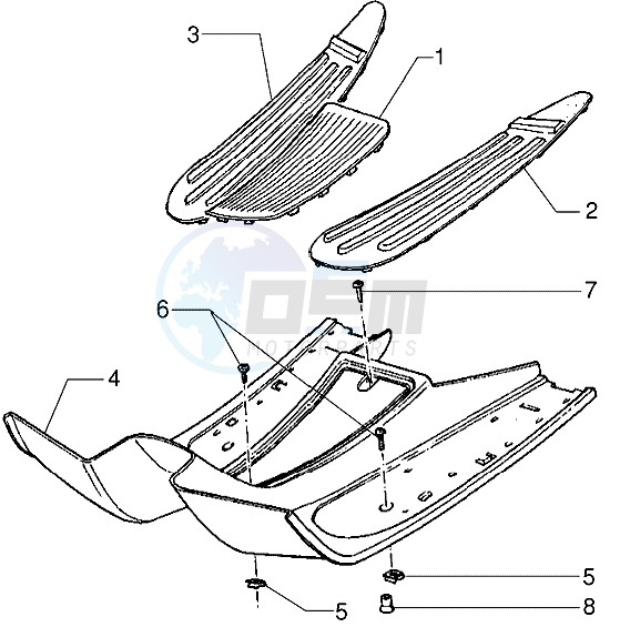 Footrest - Rubber mats image