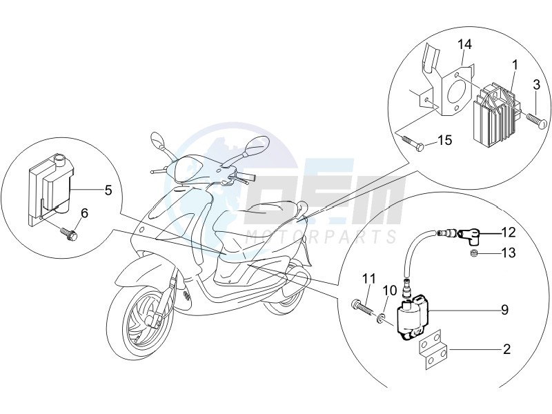 Voltage Regulators - Electronic Control Units (ecu) - H.T. Coil blueprint