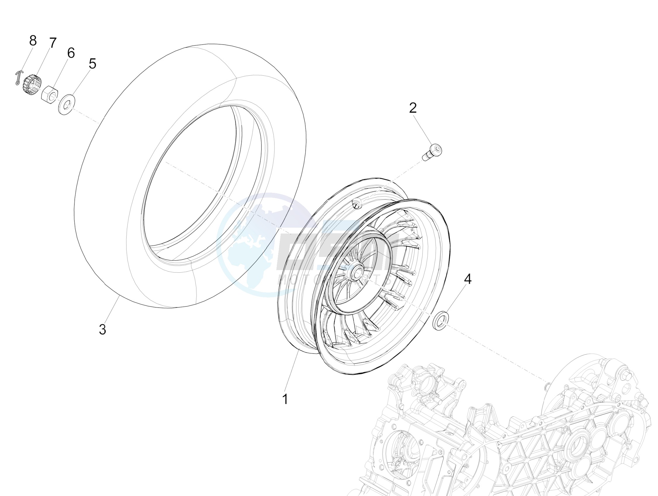 Rear wheel image