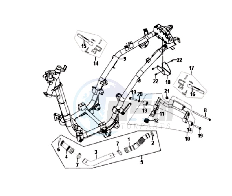 FRAME / ENGINE MOUNT blueprint