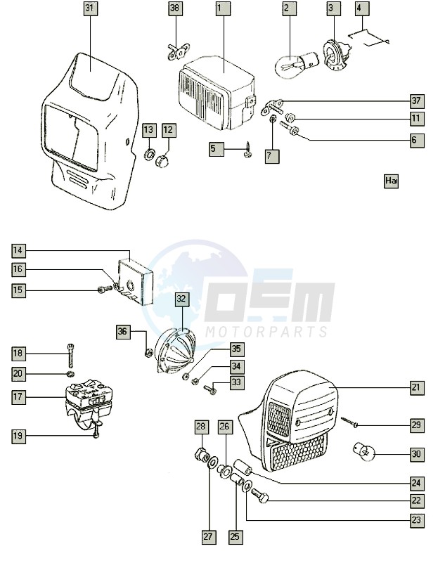 Electrical equipment blueprint