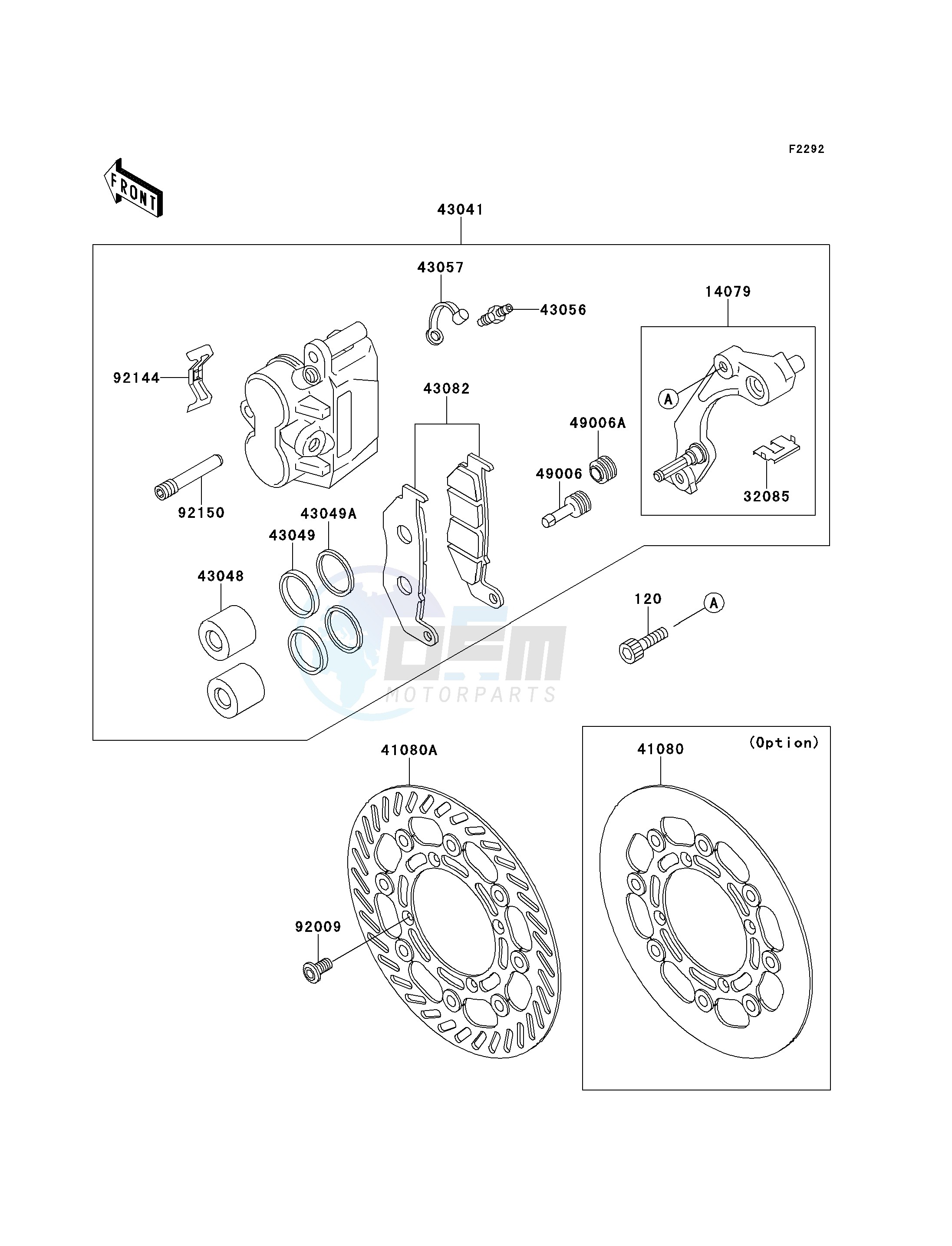 FRONT BRAKE blueprint