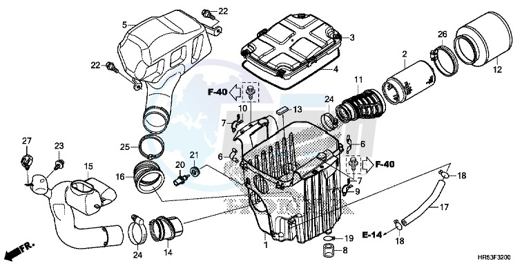 AIR CLEANER blueprint