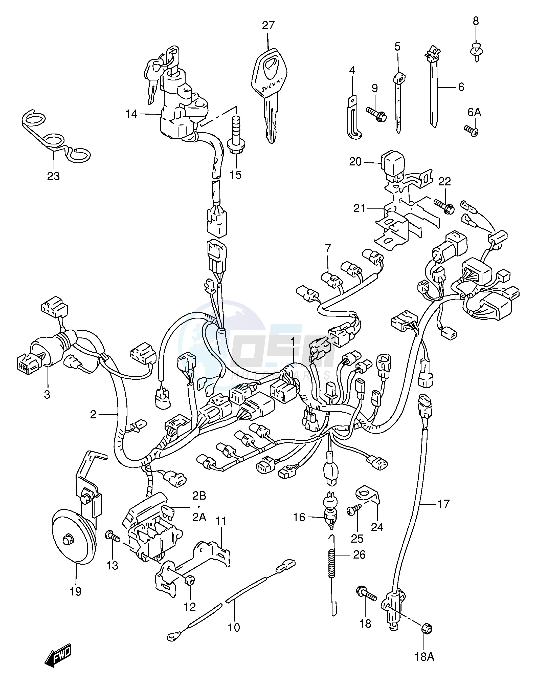 WIRING HARNESS (MODEL W X) image