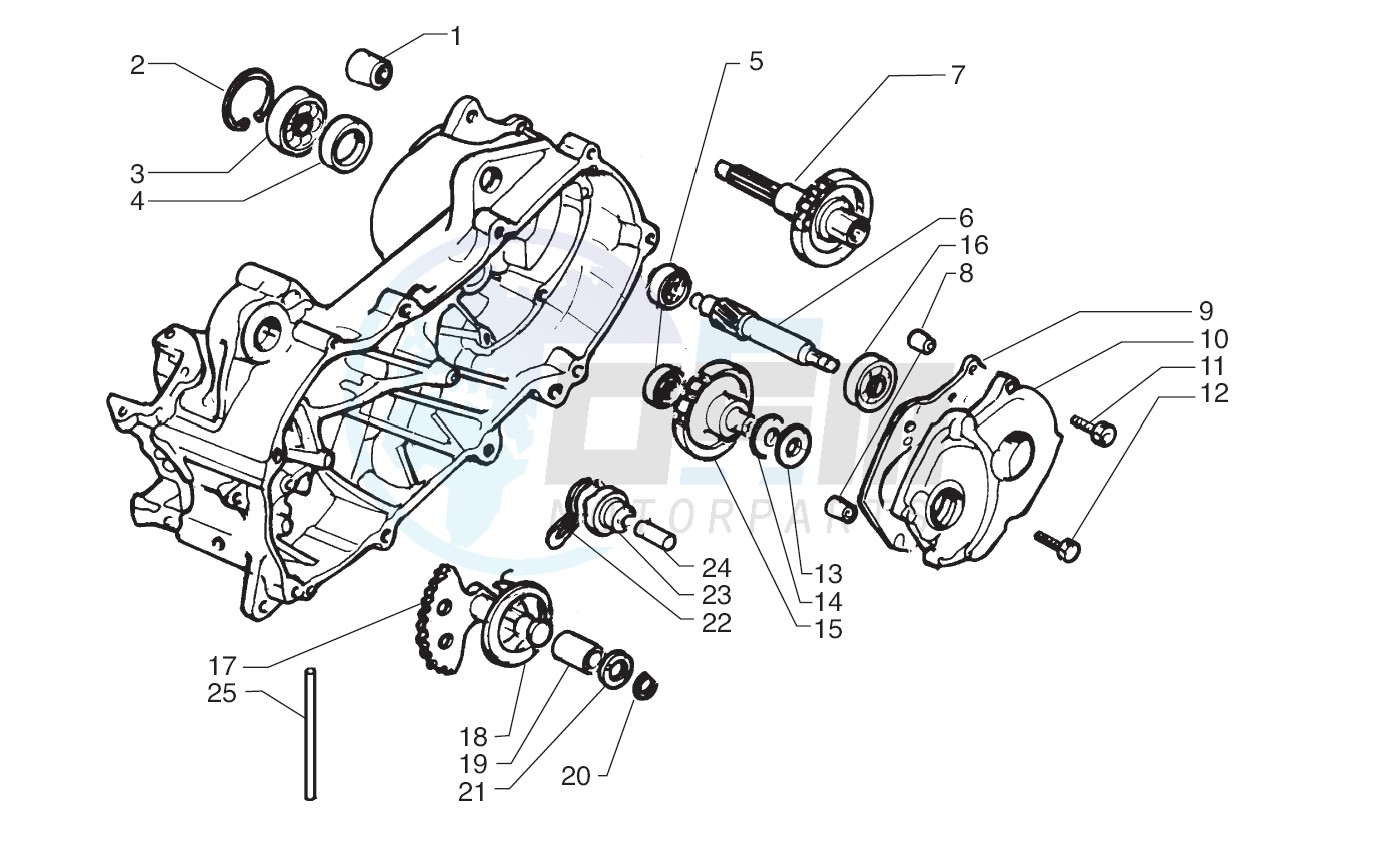 Rear wheel axle image