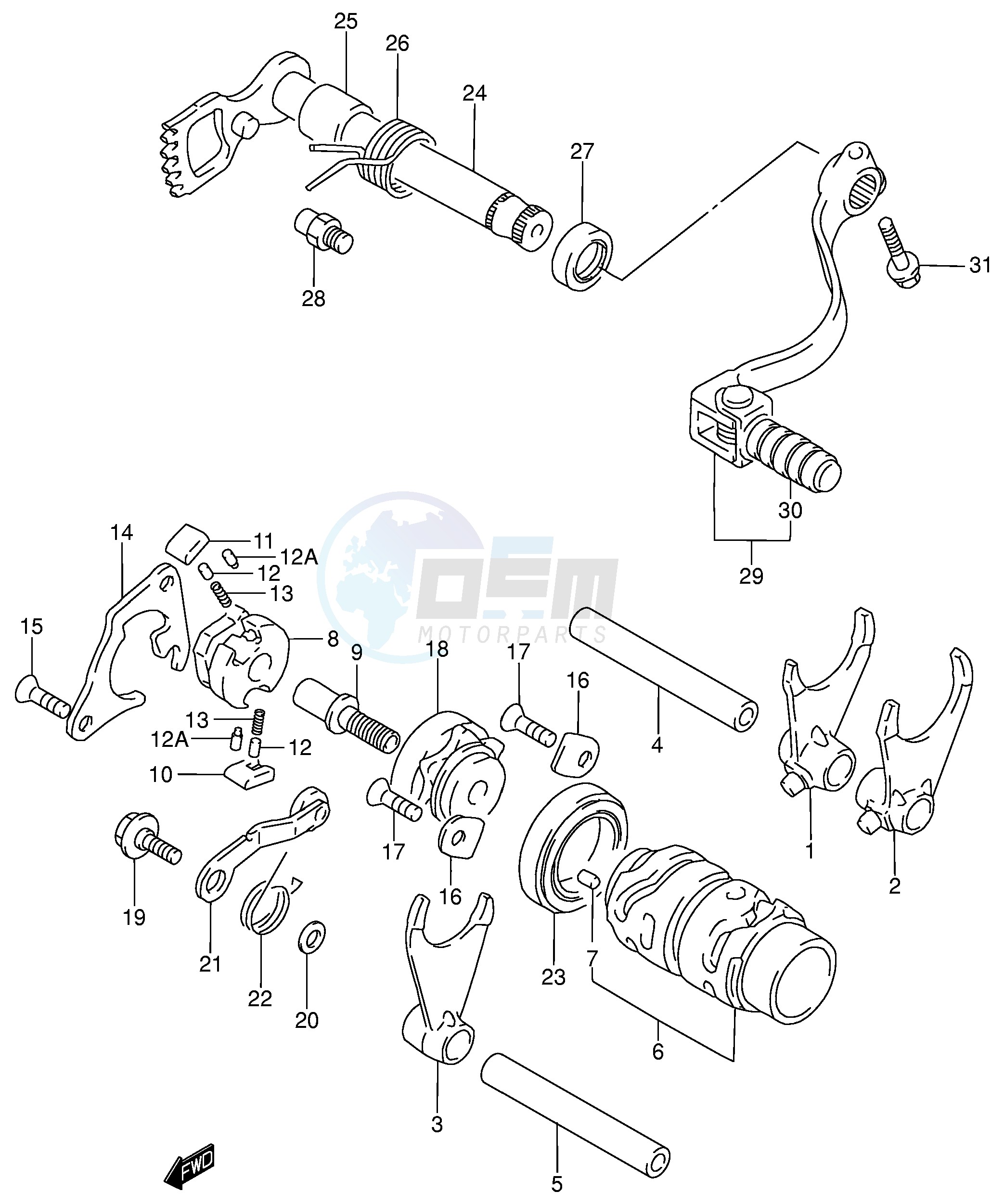 GEAR SHIFTING (MODEL K2 K3 K4) image