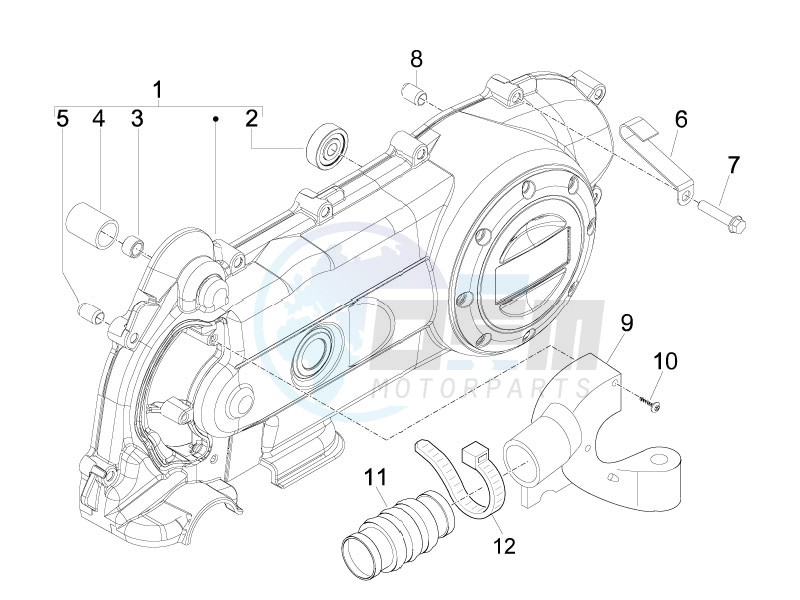 Crankcase cover and cooling blueprint